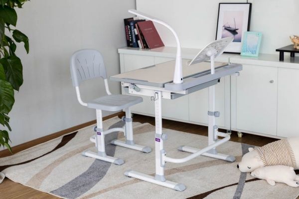 Комплект парта и стул-трансформер FunDesk Disa Grey