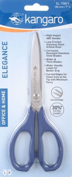 Ножиці універсальні Kangaro EL-73N/Y 185 мм 