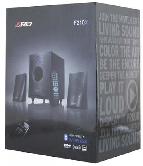 Акустическая система F&D F-210X 2.1 black 