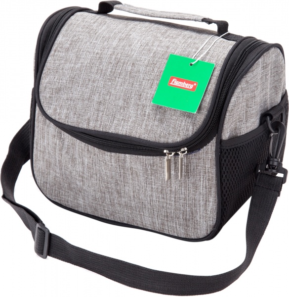 Термосумка Casual 23х16х18 см сіра Flamberg