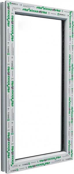 Окно глухое Steko S300 58 600x1000 мм без открывания