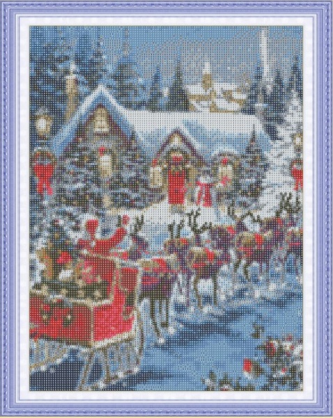 Картина стразами Упряжка Санти 40x50 см на підрамнику 954139 Santi 