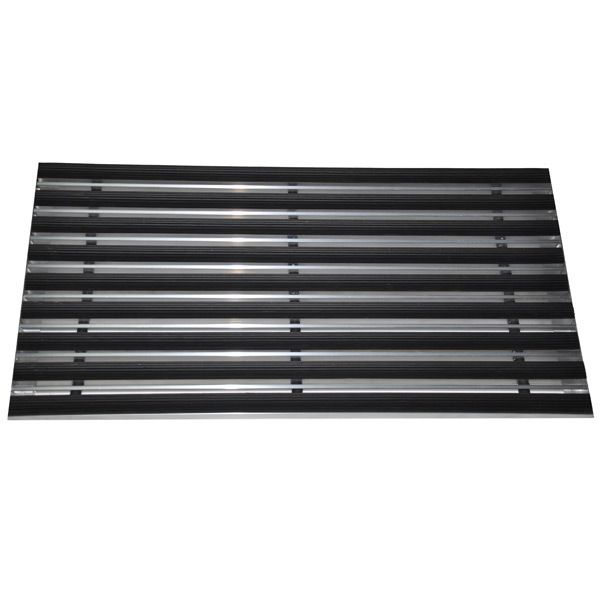 Коврик грязезащитный Лен резина+скребок 60x40 см