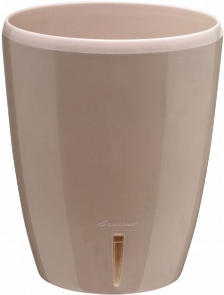 Вазон пластиковий Santino Орхідея TWIN круглий 2л пісочний 