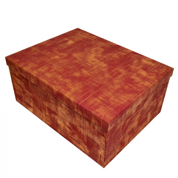 Коробка подарункова бордова текстурна 27х20 см 111081305