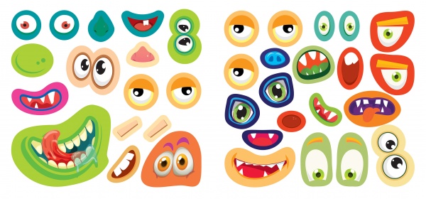 Книжка-розвивайка «Монстрики. Кумедні мордочки»