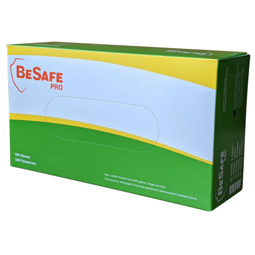 Перчатки медицинские BeSafe р.XL 100 шт./уп.