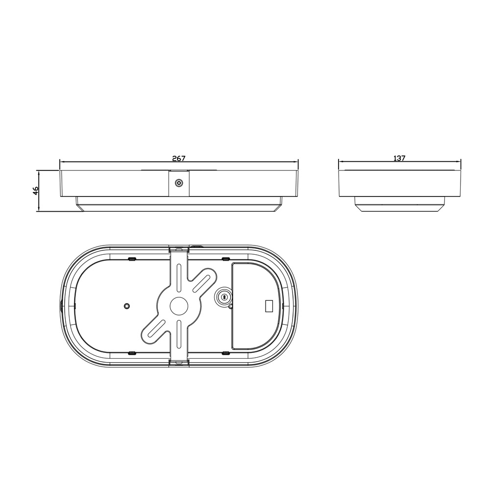 Светильник административный LED Maxus 6 Вт 6500 IP65 1-MBH-EM-EVAC-WHO