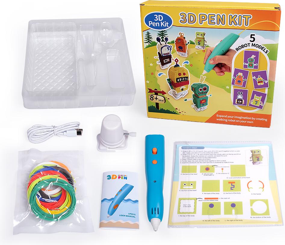 Набор 3D Pen Kit 3D-ручка с набором эко пластика PLA LP031S