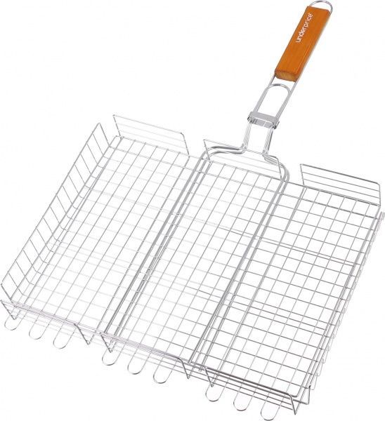 Решетка-гриль UP! (Underprice) объемная хромированная 63х41х5,5 см №671308