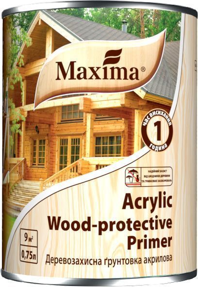 Грунт Maxima Деревозащитная грунтовка прозрачный 10 л