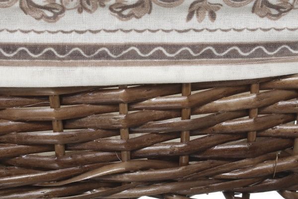 Кошик плетений з текстилем Tony Bridge Basket 36x25x15 см HQ13-52AB-4 