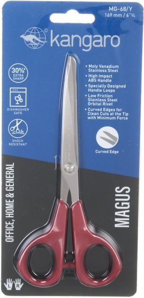 Ножиці універсальні Kangaro MG-68Y 169 мм 