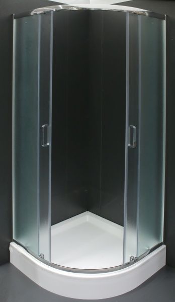 Душова кабіна Harmony з поддоном ETHEREAL полукруглая 90x90 см узорчатая