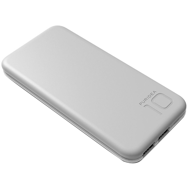 Зарядное устройство Puridea S2 10000mAh Rubber Grey&White