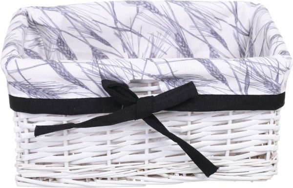 Кошик плетений Tony Bridge Basket з текстилем 30х20х14 см HQN20-2AB-5 
