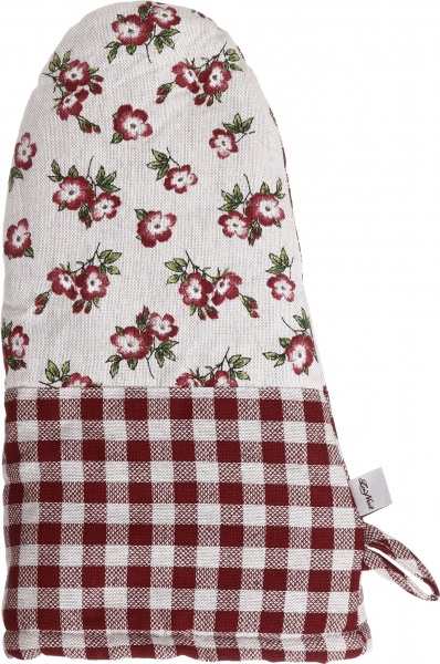 Варежка-прихватка Lucy Бордо цветок 21x36 см бордовый La Nuit 