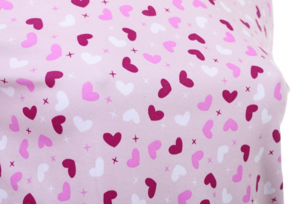 Костюм домашній жіночий Flis clothes Серденько р. M рожевий із принтом 