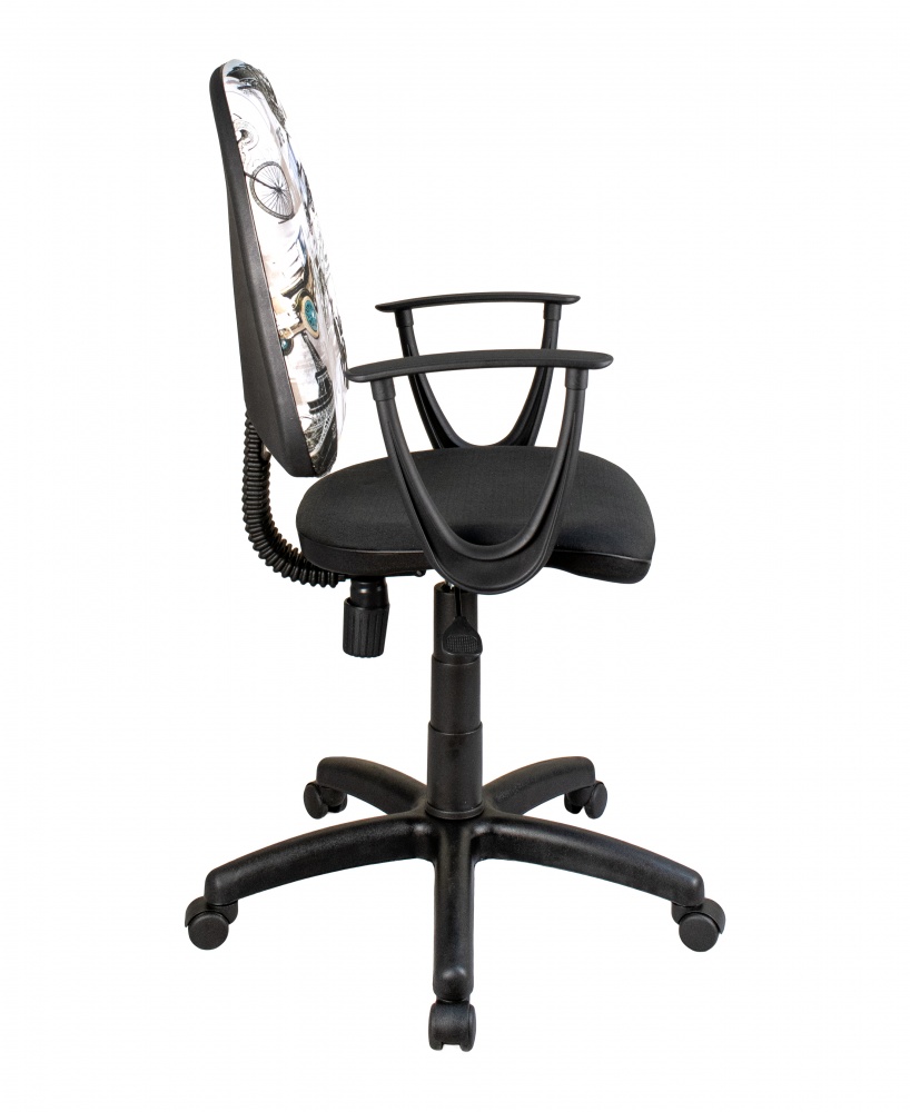 Кресло Примтекс Плюс Student GTP FS PR-36/PT-05 Париж черный/с рисунком