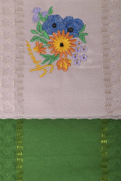 Набір рушників вафельних з вишивкою Україна (1 шт.) + без вишивки (1 шт.) різнокольоровий La Nuit 