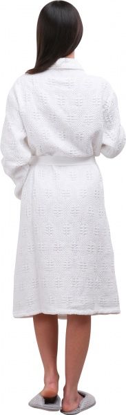 Халат домашний La Nuit Moss Stone Wash р. XS молочный 