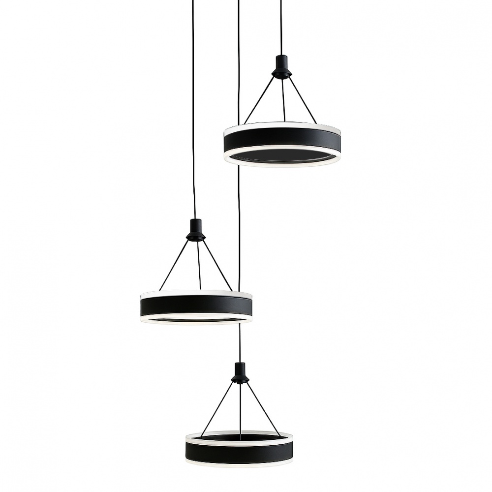 Світильник підвісний LIGHT SET VERBA LED 3 PL 2015 3x60 Вт чорний