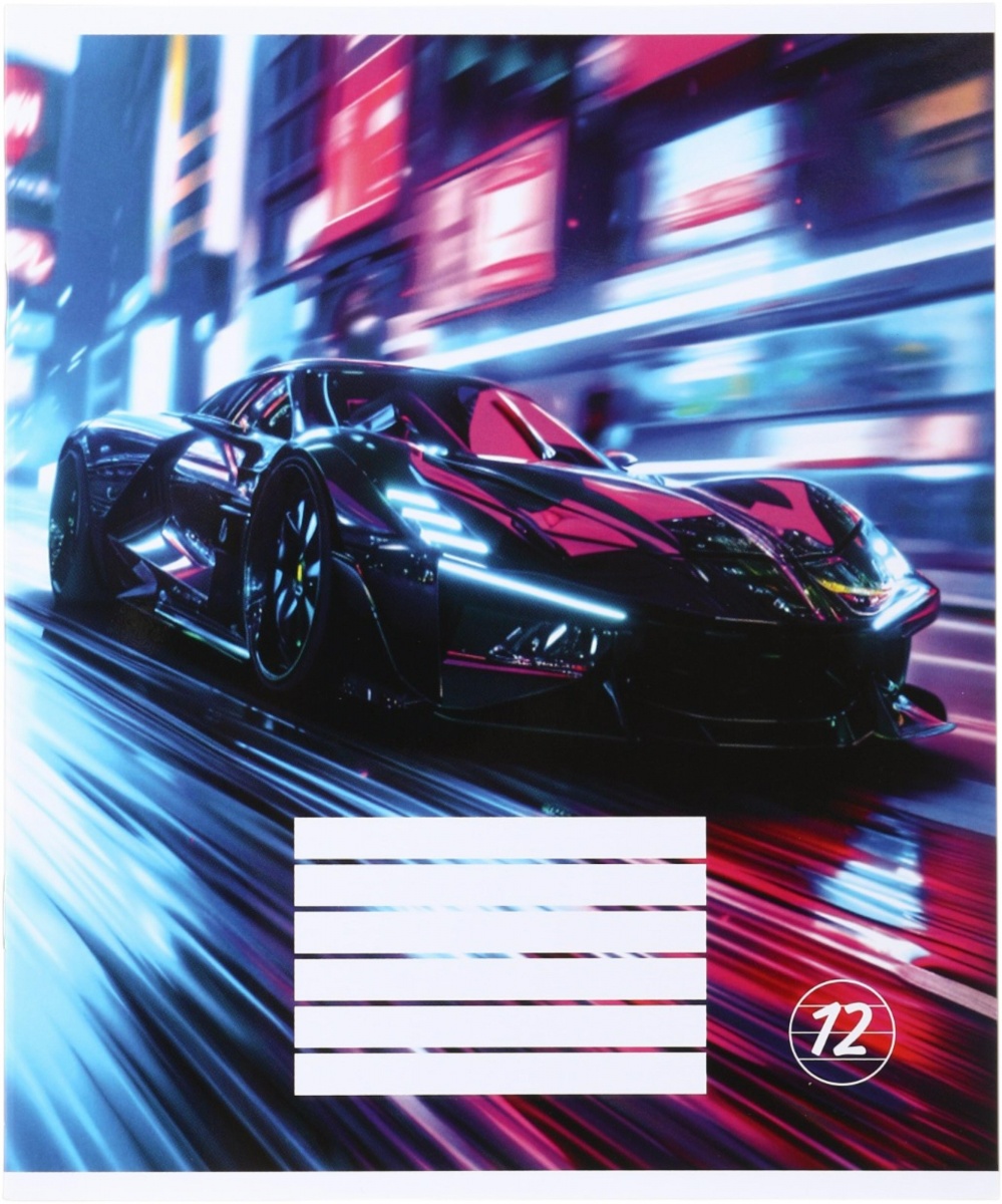 Зошит шкільний Neon movement_26 12 аркушів у лінію Nota Bene — фото 1