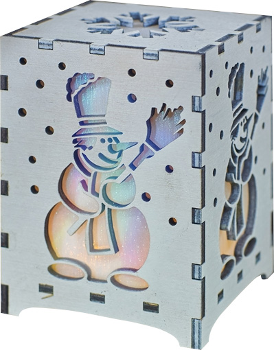 Украшение новогоднее Снеговичок 8 см разноцветный 1220321