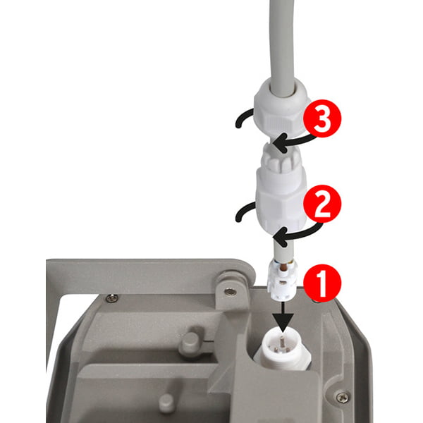 Прожектор с датчиком движения Brennenstuhl AL 2000P уличный 20 Вт IP44 серый 1178020010 