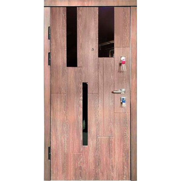 Дверь входная Мавіс лакобель Т-2 дуб шале корица 2030x960 мм левая