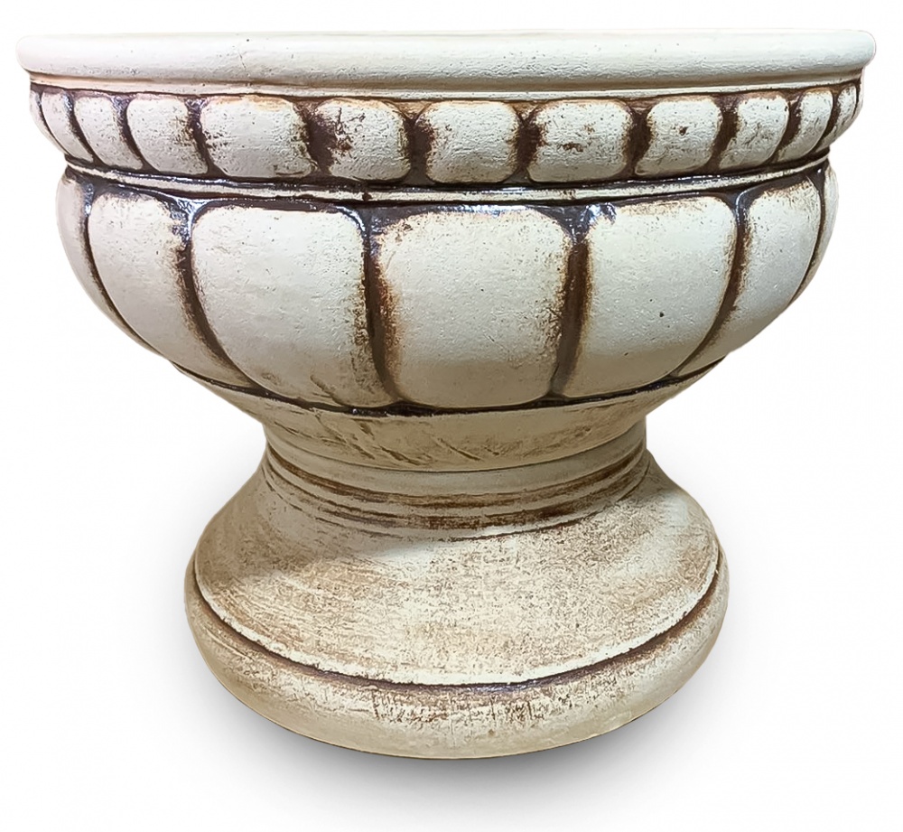 Горшок шамотный Наша Кераміка Бокал Валенсия круглый 30 л античный коричневый