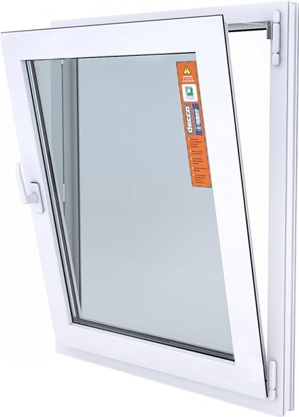 Вікно поворотно-відкидне DECCO 60 800x1200 мм праве