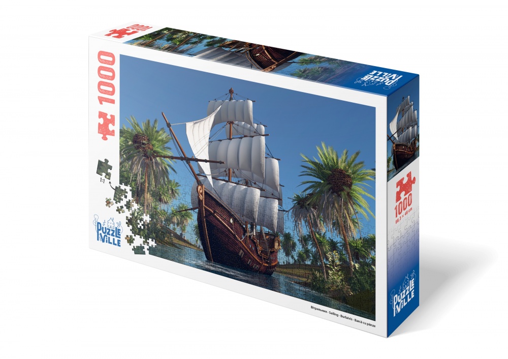Пазл PUZZLEVILLE Вітрильник на сході сонця 1000 елементів PZL1000_7