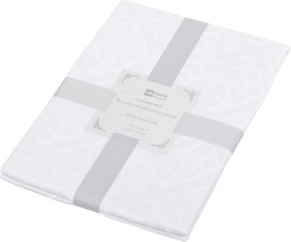 Скатерть Jacquard 220x140 см белый Home Beyond 