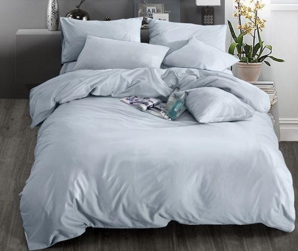 Комплект постільної білизни Світло-блакитний євро Word of Dream 