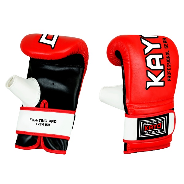 Боксерські рукавиці KRBM-158 RED-vinyl-L р. L червоний із чорним