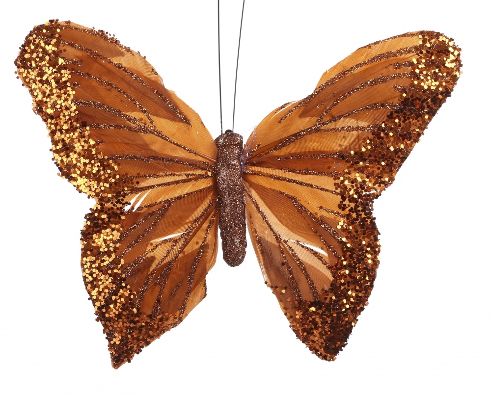 Декорация бабочка классик пластик 15см 3 цвета в ассорт. SF21735