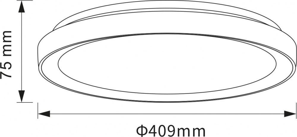 Светильник потолочный Sensio LED Yava D490хН75 3000lm 60 Вт белый 3000-6500 К AR-N250301409