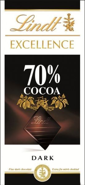 Шоколад LINDT шоколад гіркий 100 г (EXCELLENCE 70%) 
