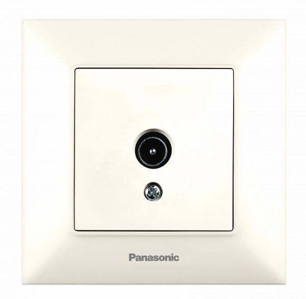 Розетка Panasonic Arkedia Slim 0 потерь кремовый 480200235