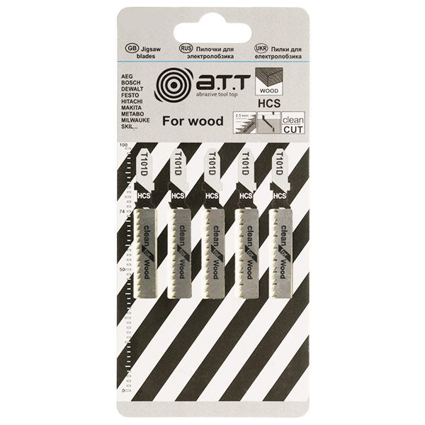 Пилочка для электролобзика A.T.T. T101D 5 шт. 885002