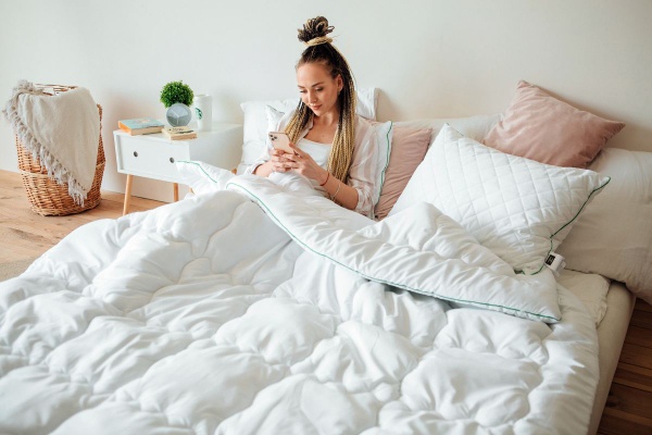 Одеяло Eco Line Hand Made №641 зимнее с эвкалиптом (2200000857774) 140x205 см MirSon белый