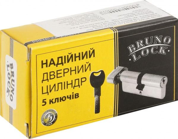 Цилиндр Bruno Z 40x30 ключ-вороток 70 мм хром 41000