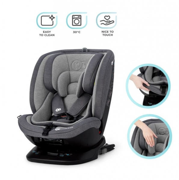 Автокресло Kinderkraft Xpedition Grey серый