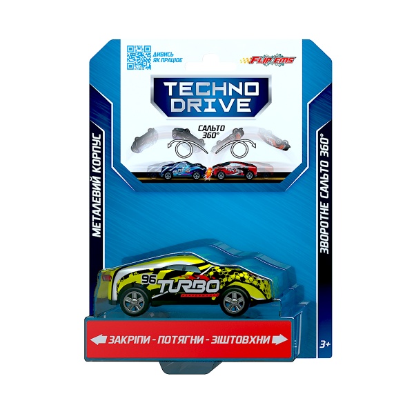 Машинка TechnoDrive Крутой переворот 1:43 1312