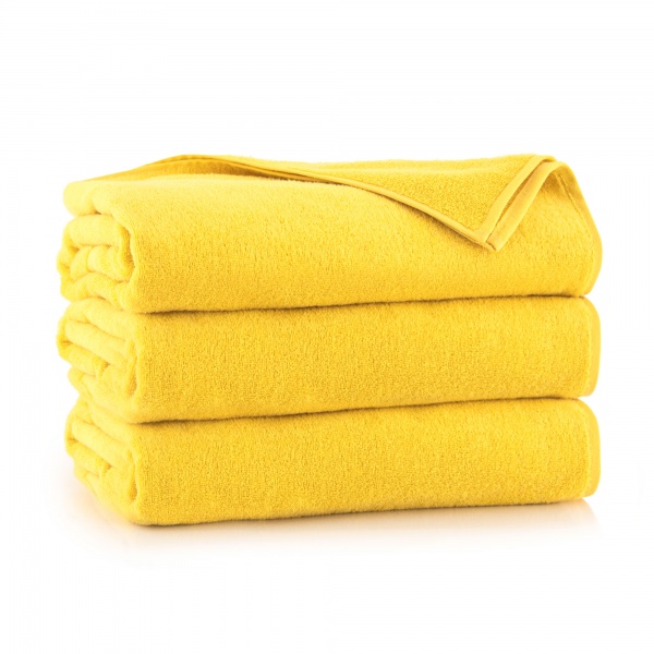 Рушник пляжний Beach 100x160 см жовтий Zwoltex 