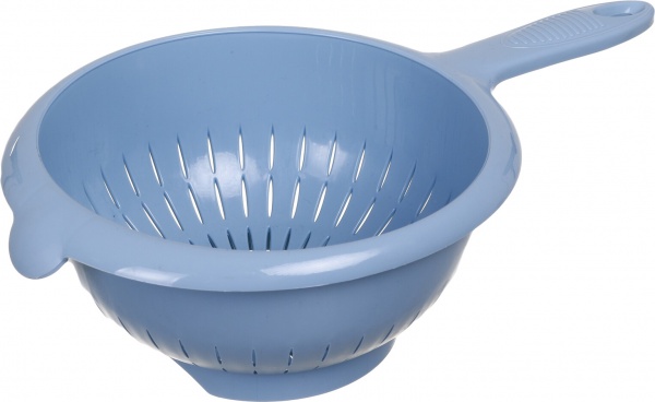 Дуршлаг с ручкой 20,5 см голубой