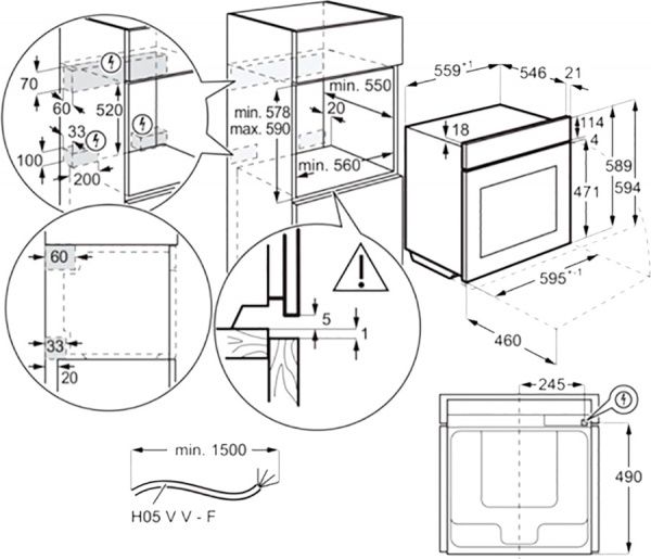 Духова шафа Electrolux OKB8S31X