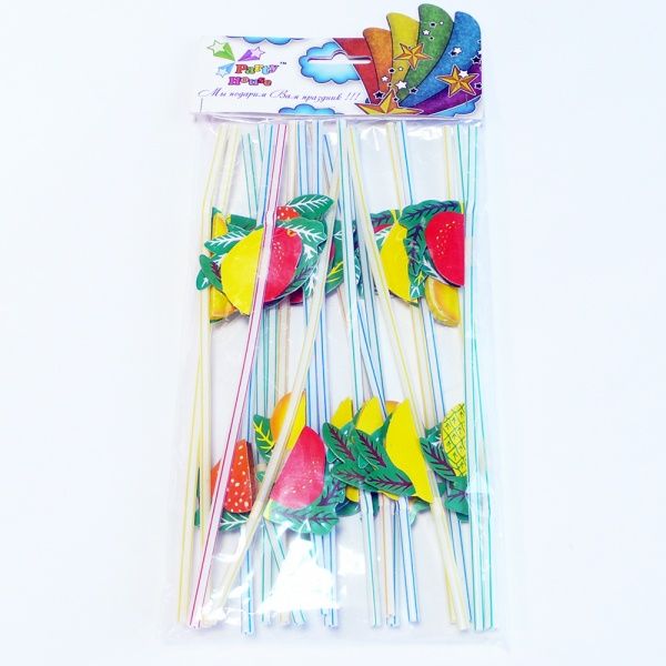Набір Party House трубочки фрукти 20 шт.