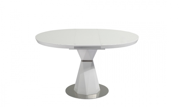 Стол обеденный Раунд Т7067 1000/1300х1000х760 белый 